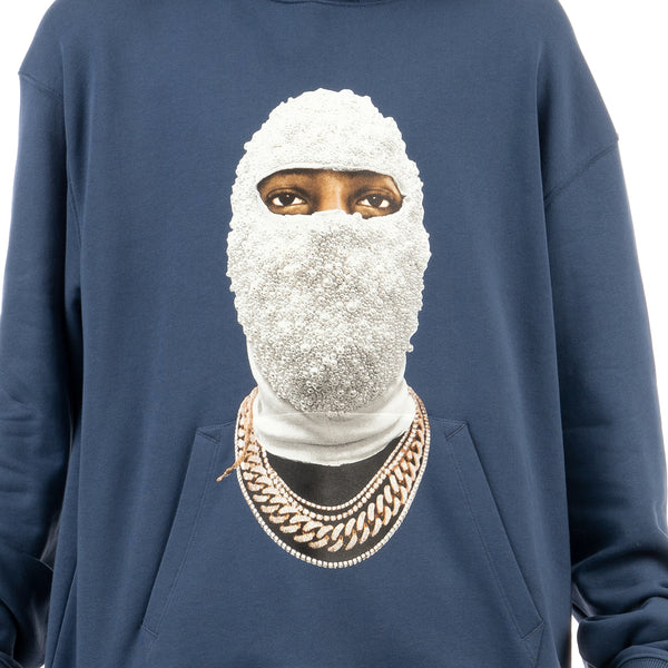 IH NOM UH NIT | Future Mask Hoodie Blue / Grey - Concrete