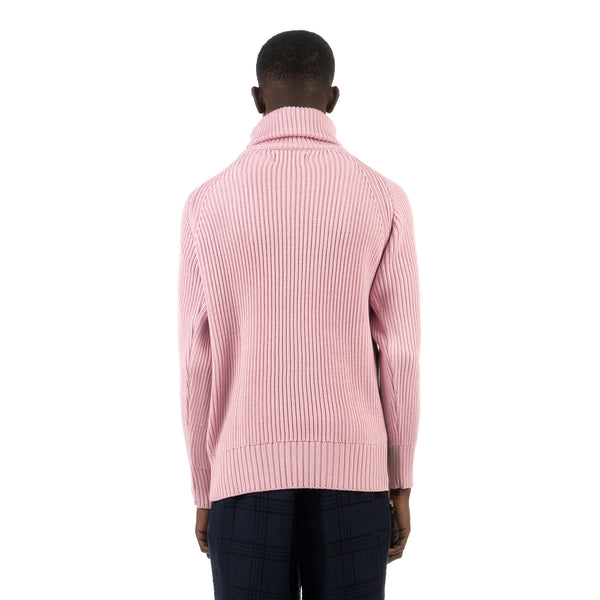 LC23 | Turtleneck Zip Sweater Pink - Concrete