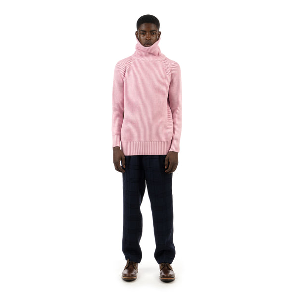 LC23 | Turtleneck Zip Sweater Pink - Concrete