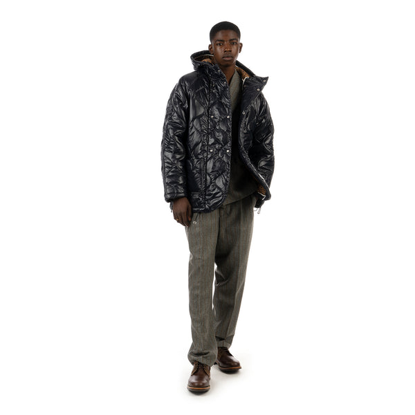 LC23 | Hooded Nylon Jacket Navy - Concrete