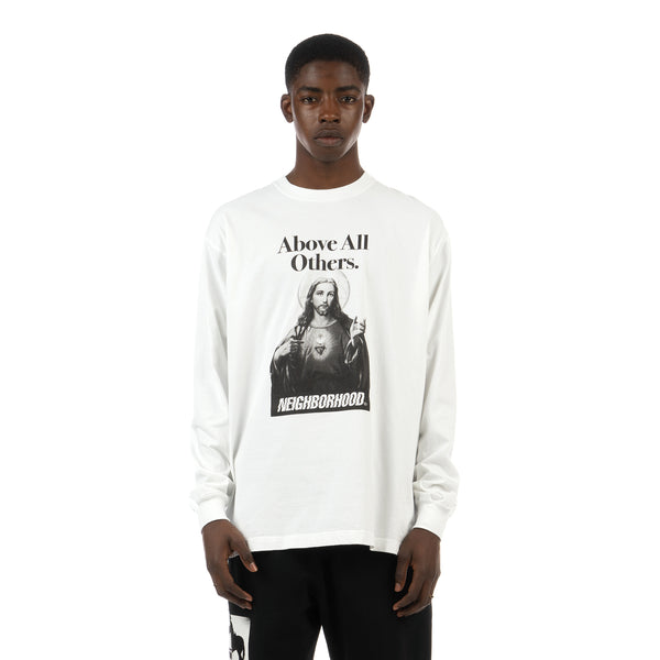 NEIGHBORHOOD | PICK YOUR KING / C-TEE Long Sleeve White - Concrete