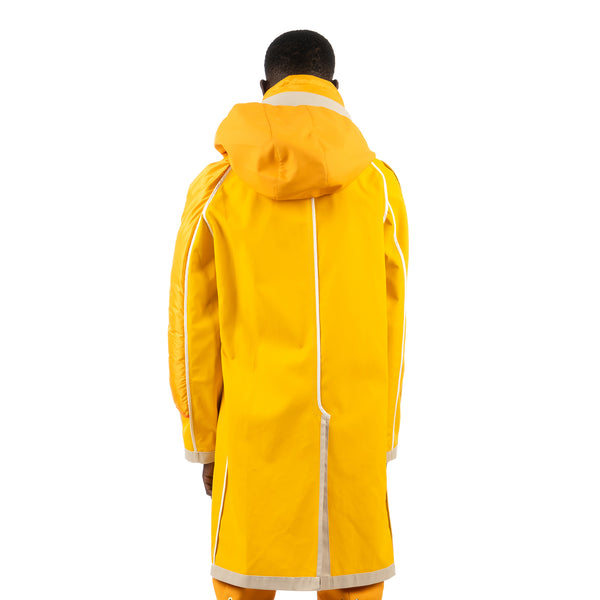 Duran Lantink for Concrete | Hooded Panel Coat Yellow - Concrete