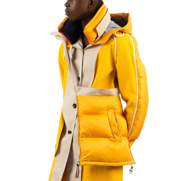 Duran Lantink for Concrete | Hooded Panel Coat Yellow - Concrete