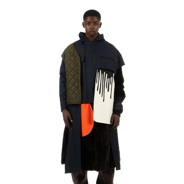 Duran Lantink for Concrete | Drip Fur Coat Blue / Brown - Concrete