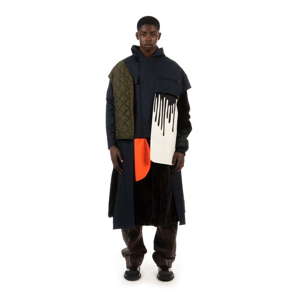 Duran Lantink for Concrete | Drip Fur Coat Blue / Brown - Concrete