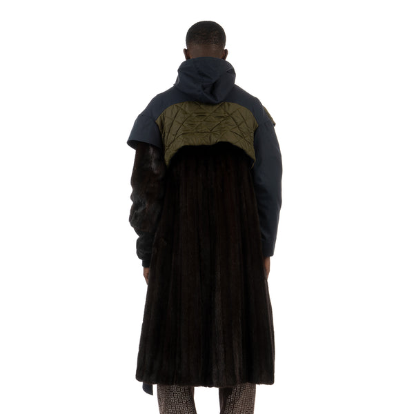 Duran Lantink for Concrete | Drip Fur Coat Blue / Brown - Concrete