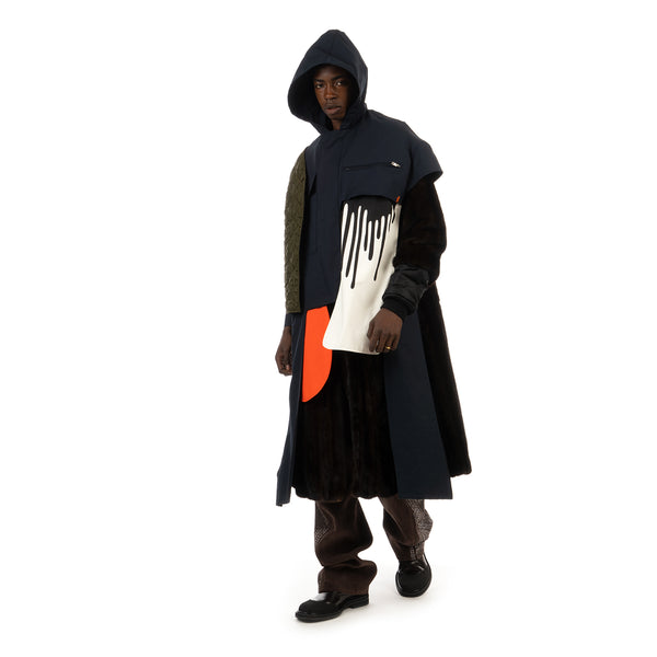 Duran Lantink for Concrete | Drip Fur Coat Blue / Brown - Concrete