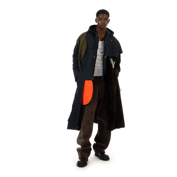 Duran Lantink for Concrete | Drip Fur Coat Blue / Brown - Concrete