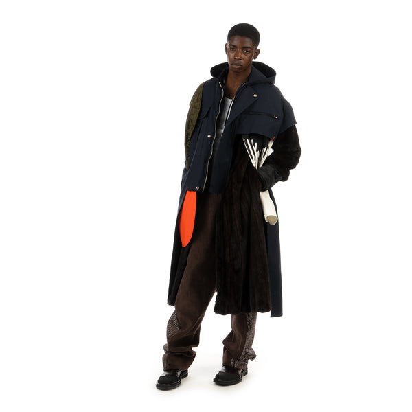 Duran Lantink for Concrete | Drip Fur Coat Blue / Brown - Concrete