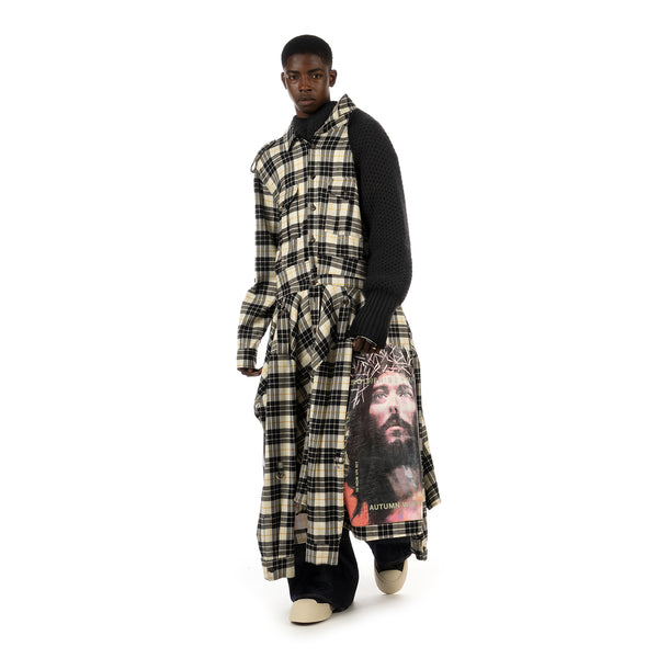 Duran Lantink for Concrete | Jesus Sweater Shirt Beige / Black - Concrete