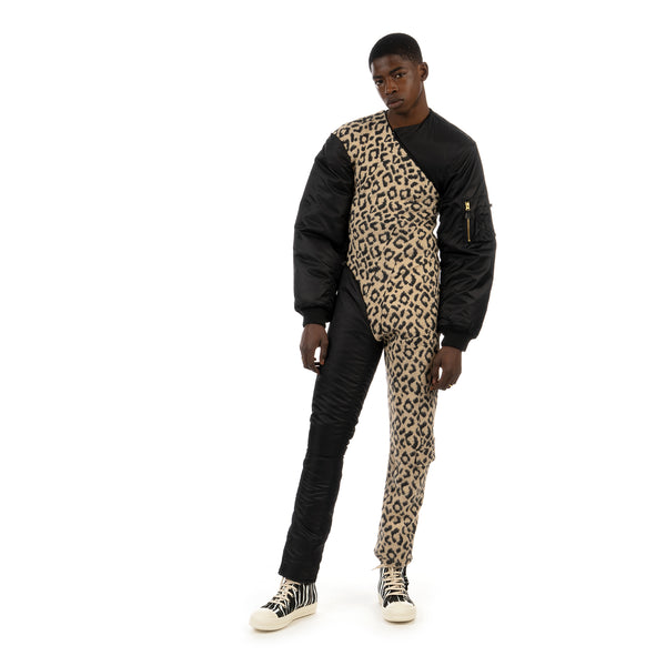 Duran Lantink for Concrete | Leopard Bomber Suit Beige / Black - Concrete