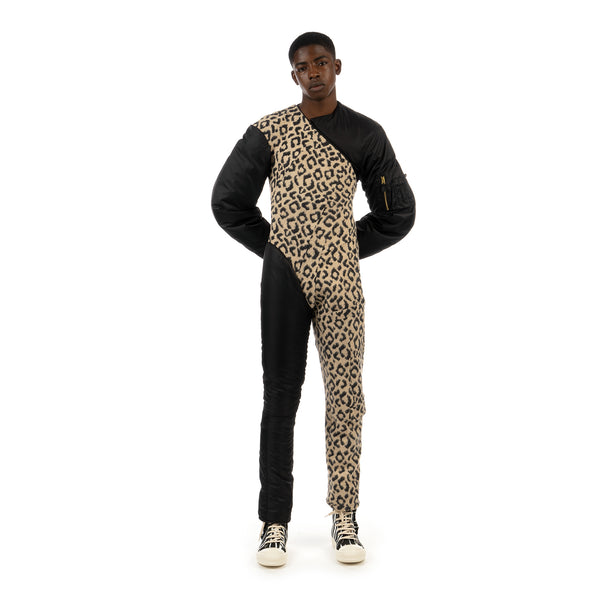 Duran Lantink for Concrete | Leopard Bomber Suit Beige / Black - Concrete