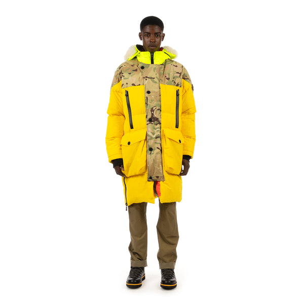 Griffin | Sleeping Bag Coat Snow Yellow / Winter Camo - Concrete