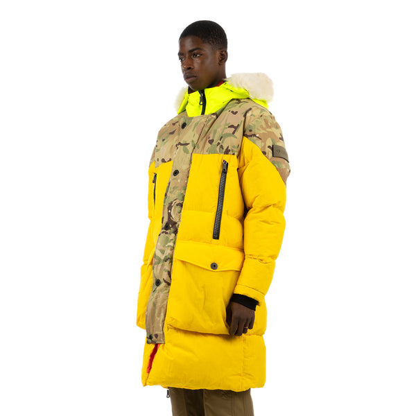 Griffin | Sleeping Bag Coat Snow Yellow / Winter Camo - Concrete