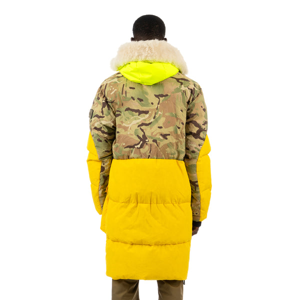 Griffin | Sleeping Bag Coat Snow Yellow / Winter Camo - Concrete