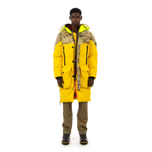 Griffin | Sleeping Bag Coat Snow Yellow / Winter Camo - Concrete