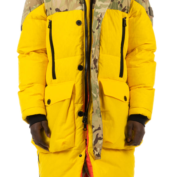 Griffin | Sleeping Bag Coat Snow Yellow / Winter Camo - Concrete