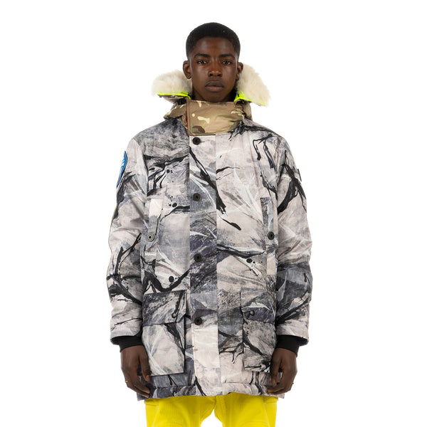 Griffin | Reversible New Sherridon Coat Stealth Camo / Fluro - Concrete