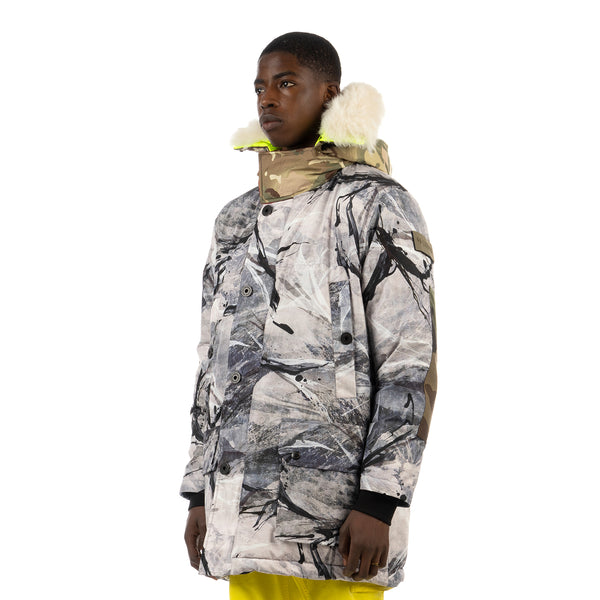 Griffin | Reversible New Sherridon Coat Stealth Camo / Fluro - Concrete