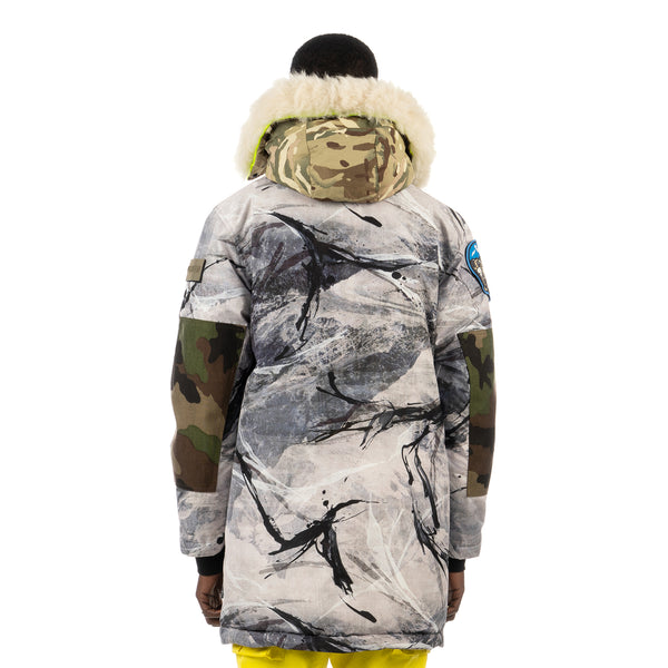 Griffin | Reversible New Sherridon Coat Stealth Camo / Fluro - Concrete