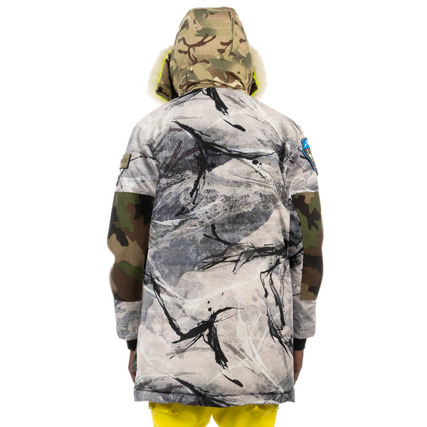 Griffin | Reversible New Sherridon Coat Stealth Camo / Fluro - Concrete