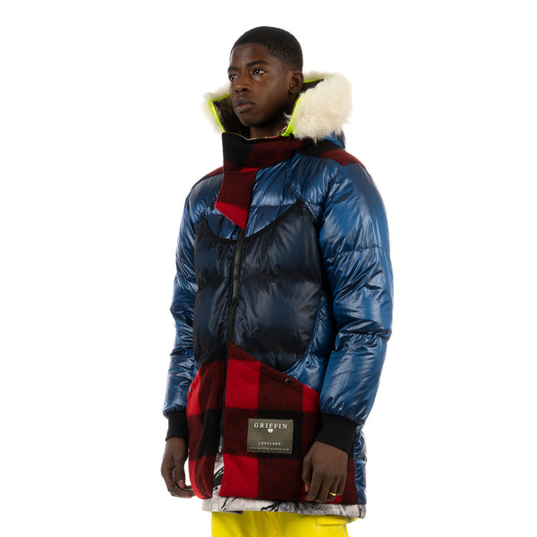 Griffin | Reversible New Sherridon Coat Stealth Camo / Fluro - Concrete