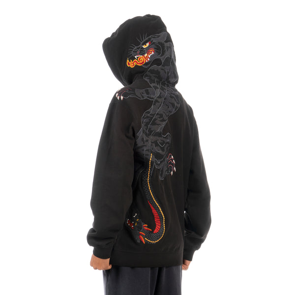 maharishi | 3580 Two Headed Panther Hoodie Black - Concrete