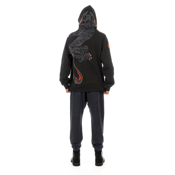 maharishi | 3580 Two Headed Panther Hoodie Black - Concrete