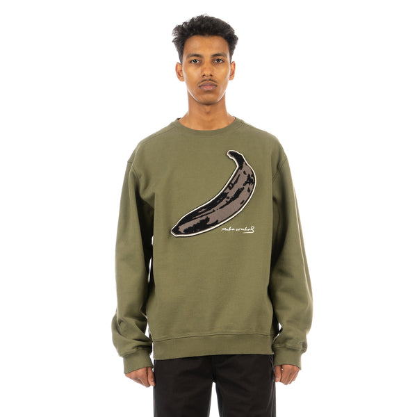 maharishi | 9643 Warhol Banana Crewneck Olive - Concrete