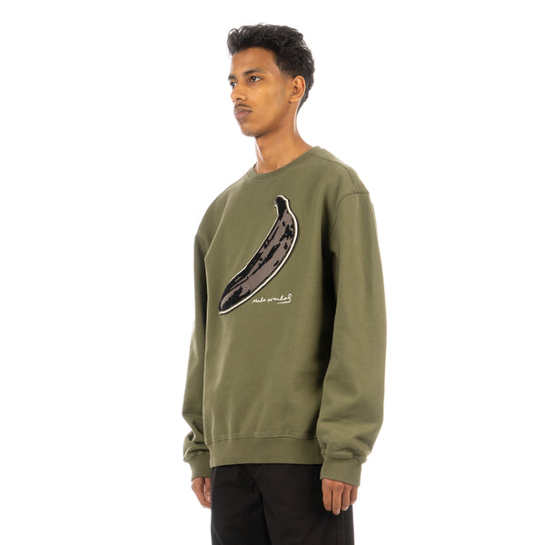 maharishi | 9643 Warhol Banana Crewneck Olive - Concrete