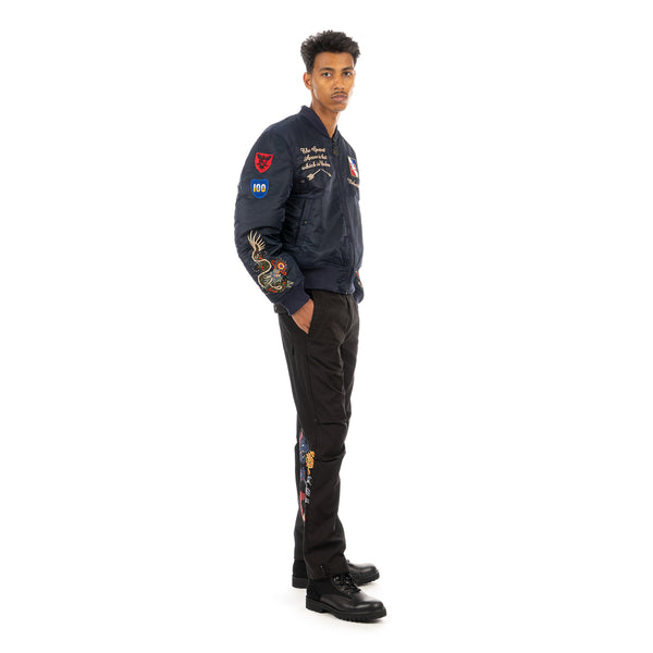 maharishi | 3597 Dragons MA-1 Flight Jacket Navy - Concrete