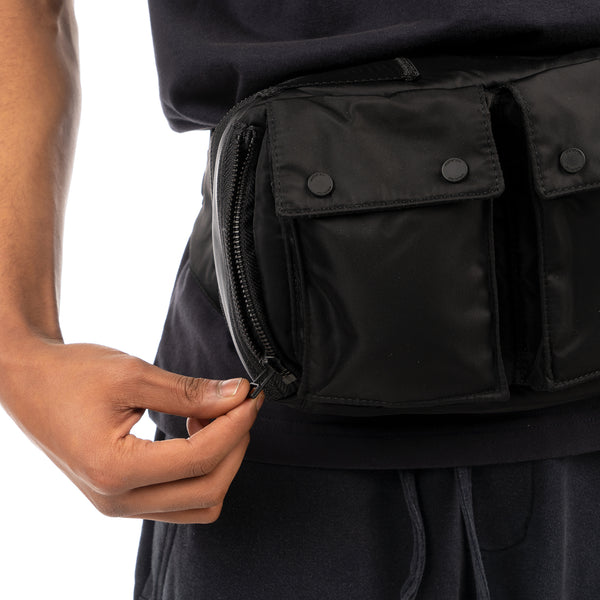 maharishi | 9636 Travel Waist Bag Black - Concrete