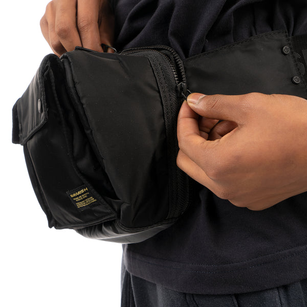 maharishi | 9636 Travel Waist Bag Black - Concrete
