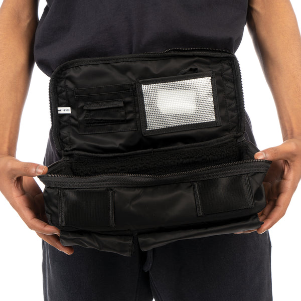 maharishi | 9636 Travel Waist Bag Black - Concrete
