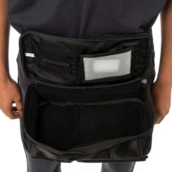 maharishi | 9636 Travel Waist Bag Black - Concrete