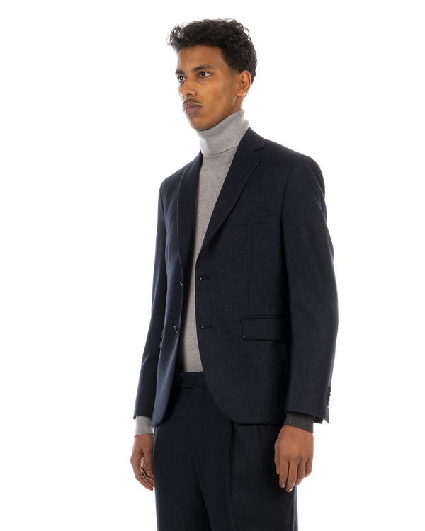 LC23 | Flannel Blazer Navy - Concrete