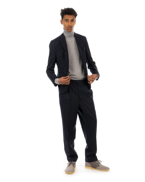 LC23 | Flannel Trousers Navy - Concrete