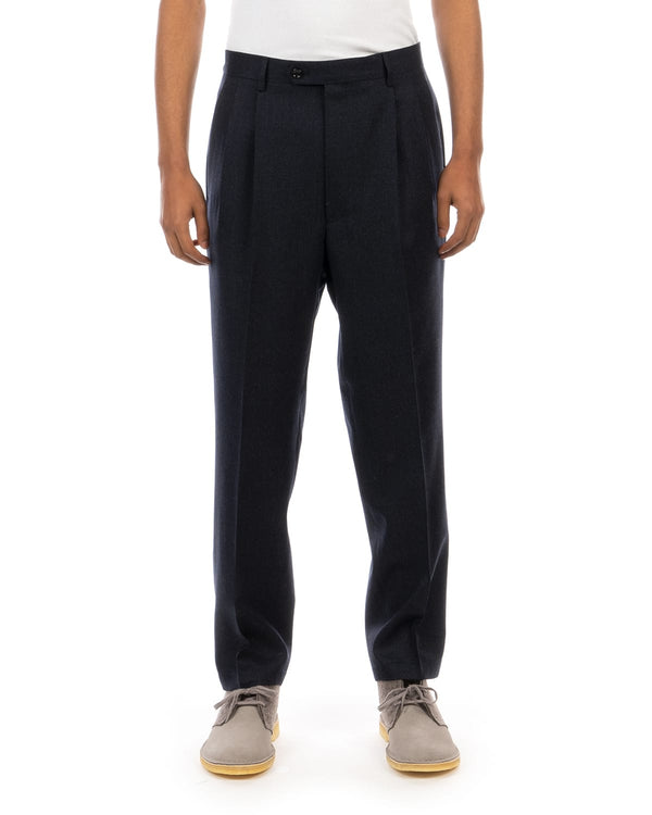 LC23 | Flannel Trousers Navy - Concrete