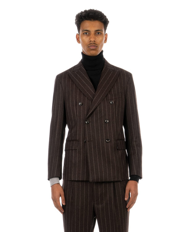 LC23 | Gessato Blazer Brown - Concrete