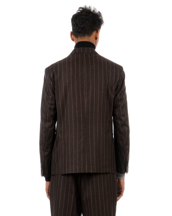 LC23 | Gessato Blazer Brown - Concrete