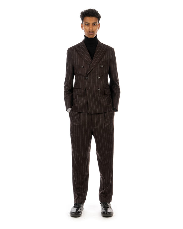 LC23 | Gessato Blazer Brown - Concrete