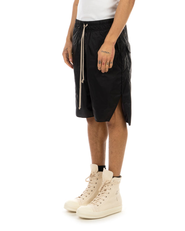 Rick Owens | x Champion Beveled Pods Shorts Black - Concrete