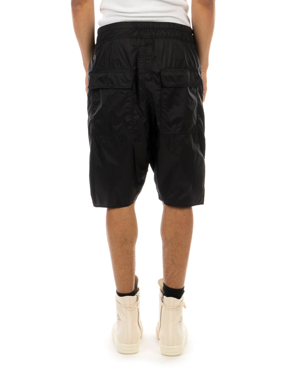 Rick Owens | x Champion Beveled Pods Shorts Black - Concrete