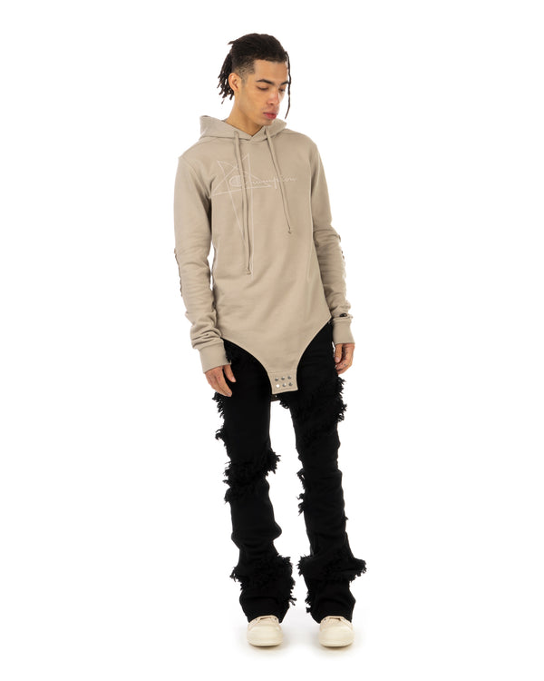 Rick Owens | x Champion Hooded Body Pearl - Concrete