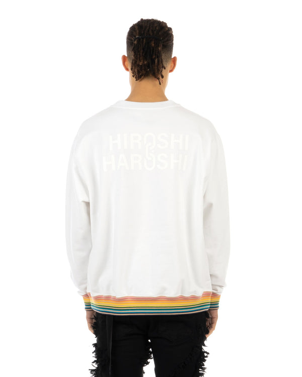 Medicom Toy | x Hiroshi (Fragment) 2 Haroshi Sweatshirt White - Concrete