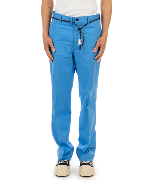 Marni | Garbardine Trousers Lake - Concrete