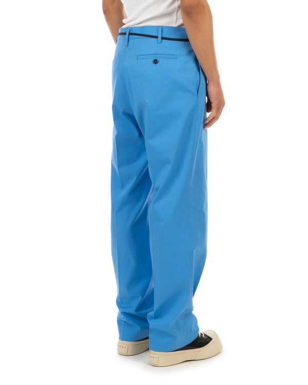 Marni | Garbardine Trousers Lake - Concrete