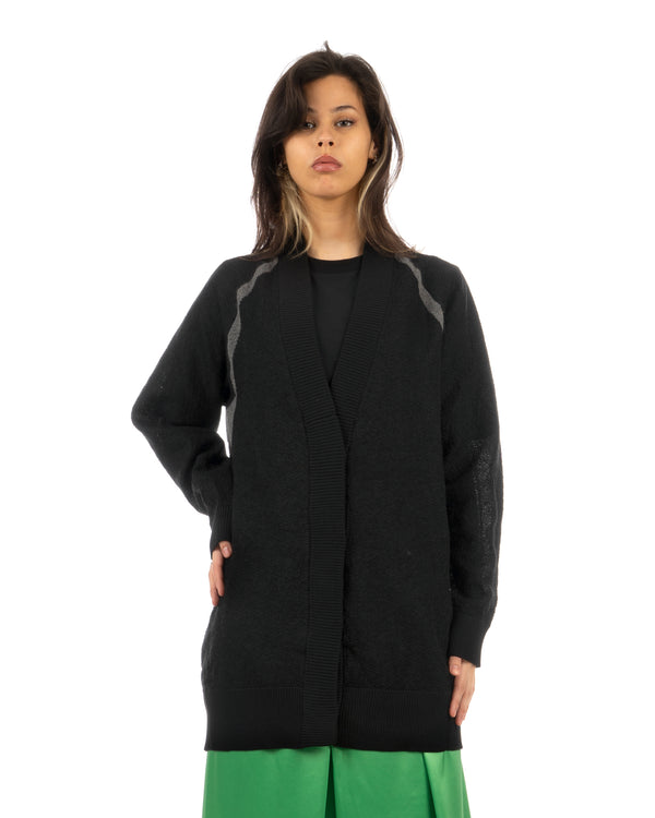 adidas Y-3 | W Classic Sheer Knit Cardigan Black - H61923 - Concrete