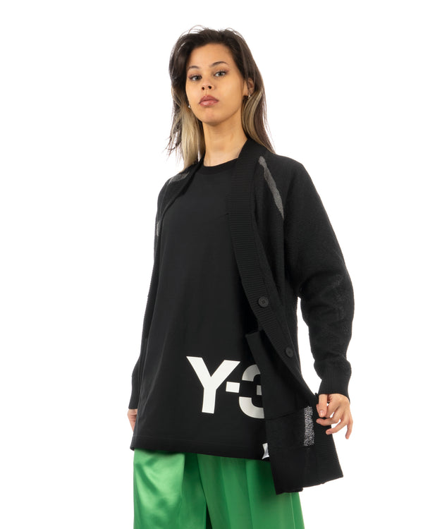 adidas Y-3 | W Classic Sheer Knit Cardigan Black - H61923 - Concrete