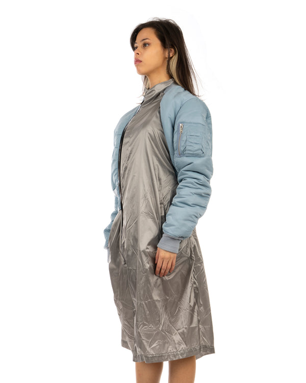 Duran Lantink for Concrete | Bomber Dress Blue / Silver - Concrete